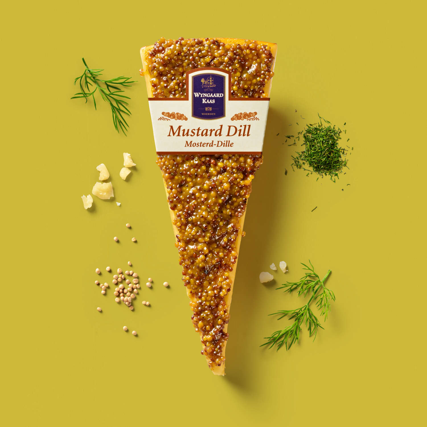 Wyngaard Kaas Mustard-Dill 150gr 